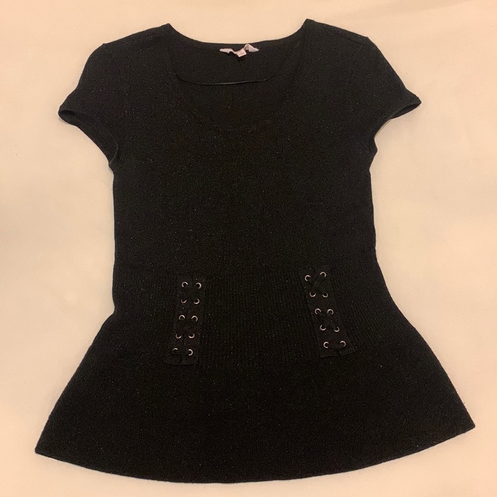 Black cute crop top, SIZE SMALL, barely used